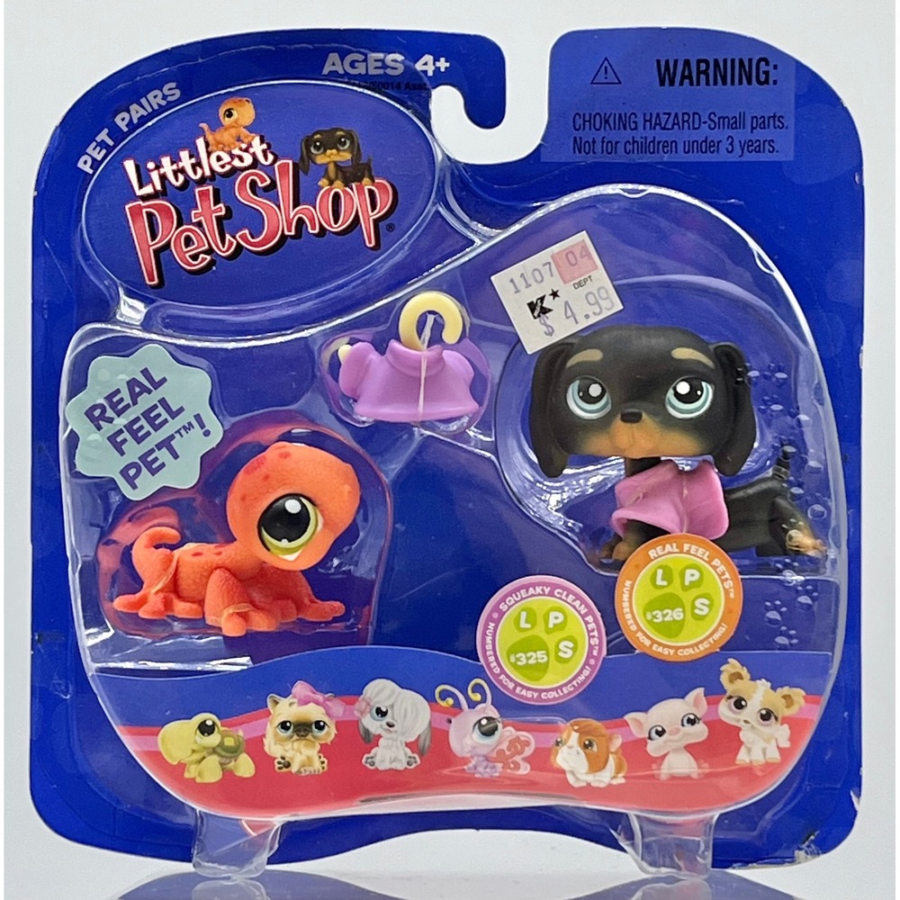 2007 Littlest Pet Shop-Pet Pairs #325 #326 63413/50014 Asst. NIB